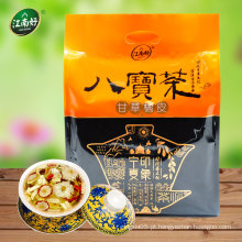 Chá de flores ervas chinesas contém principalmente alcaçuz e casca de tangerina seca